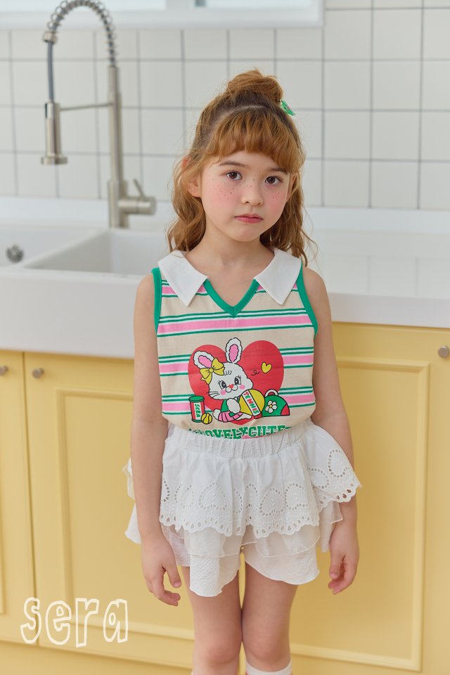 Sera - Korean Children Fashion - #magicofchildhood - Lace Pangpang Skirt Pants - 8