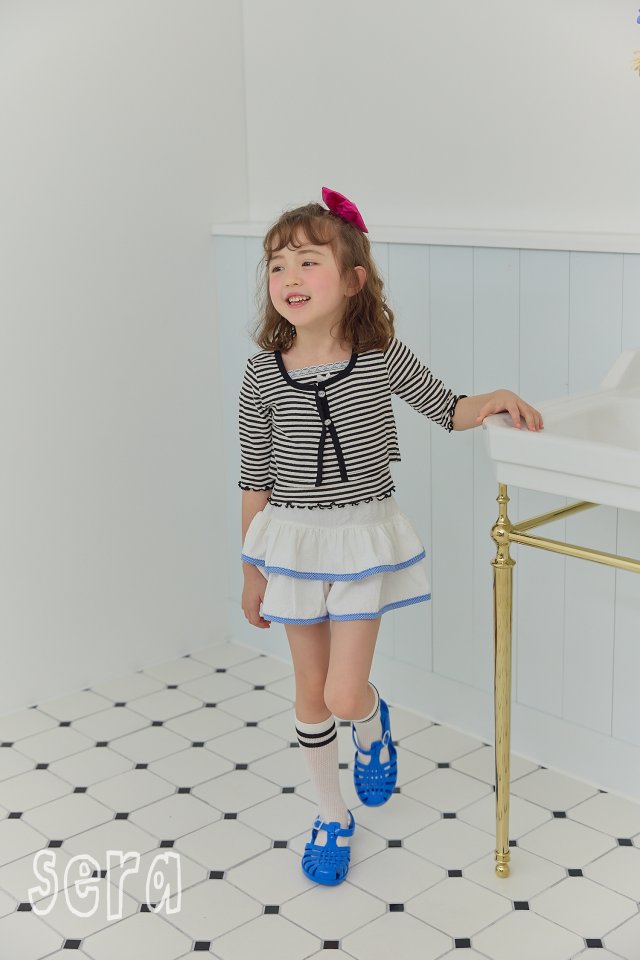 Sera - Korean Children Fashion - #magicofchildhood - Striped Cardigan Set - 9