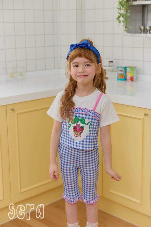 Sera - Korean Children Fashion - #magicofchildhood - Check Hem Frill Pants - 6
