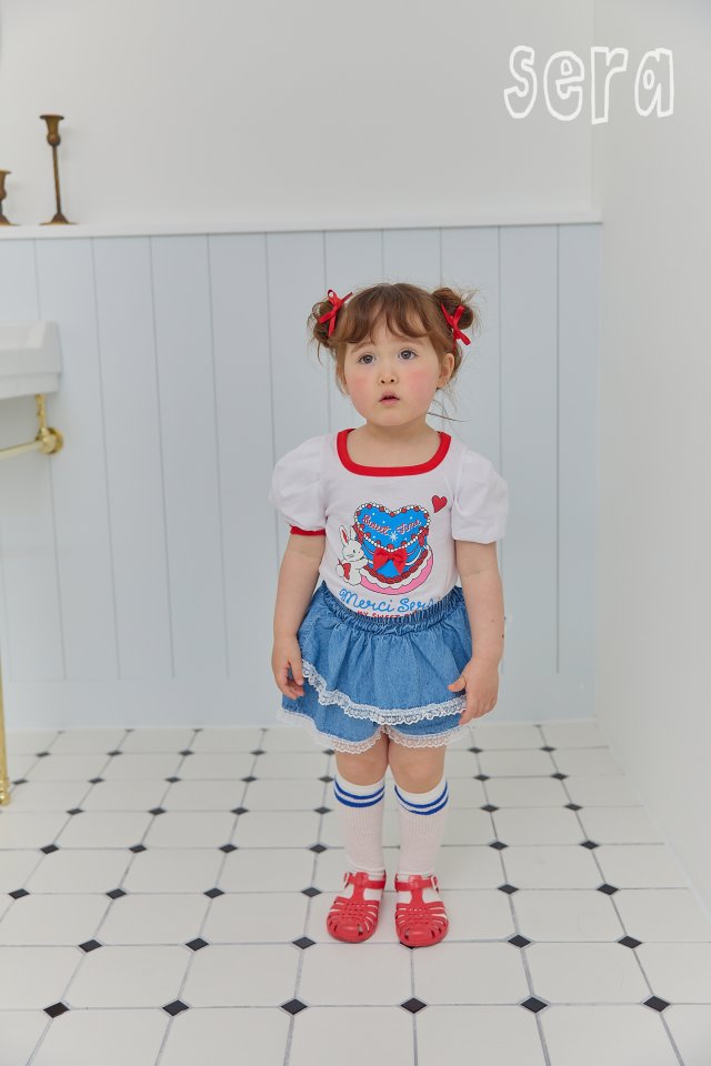 Sera - Korean Children Fashion - #minifashionista - Ribbon Cake Short Sleeve Tee - 10