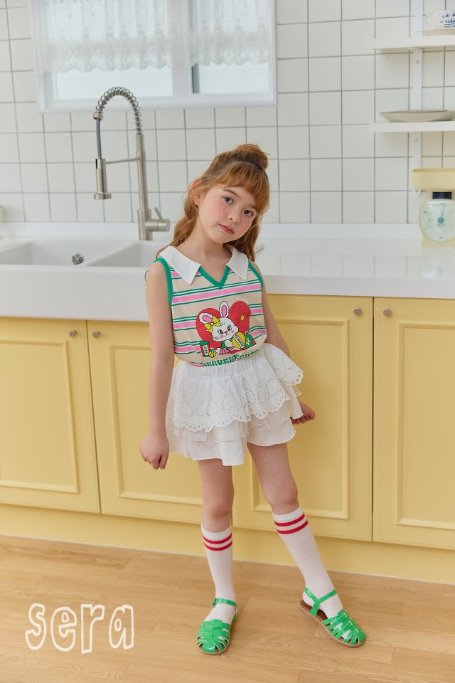 Sera - Korean Children Fashion - #minifashionista - Lace Pangpang Skirt Pants - 9