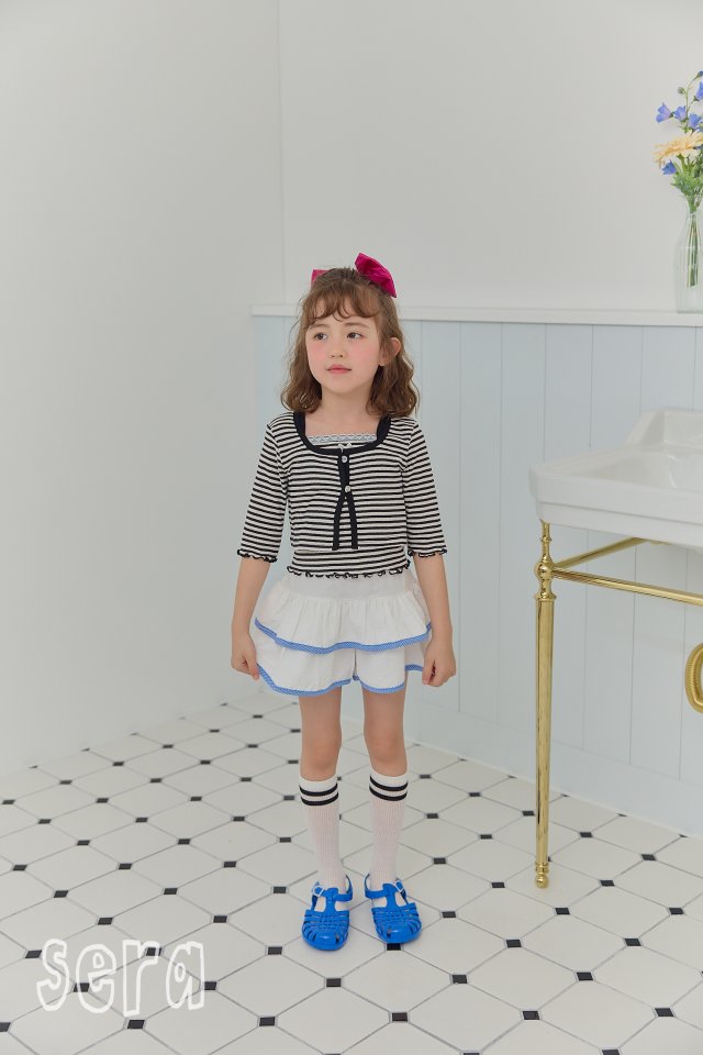 Sera - Korean Children Fashion - #minifashionista - Striped Cardigan Set - 10