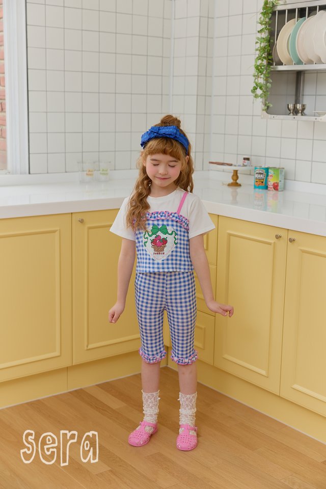 Sera - Korean Children Fashion - #minifashionista - Check Hem Frill Pants - 7