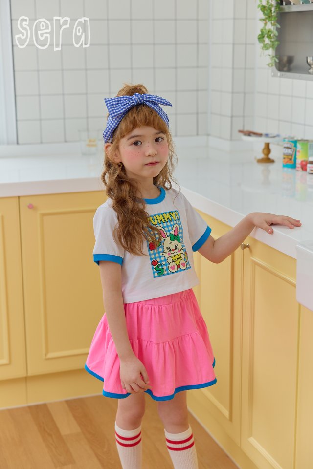Sera - Korean Children Fashion - #minifashionista - Check Biscuit Top Bottom Set - 5
