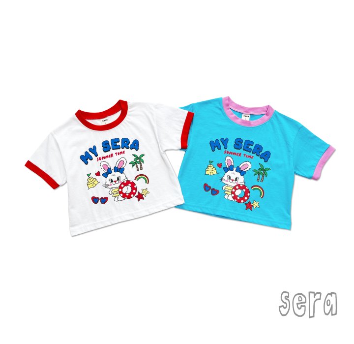 Sera - Korean Children Fashion - #prettylittlegirls - Rabbit Tube Short Sleeve Tee