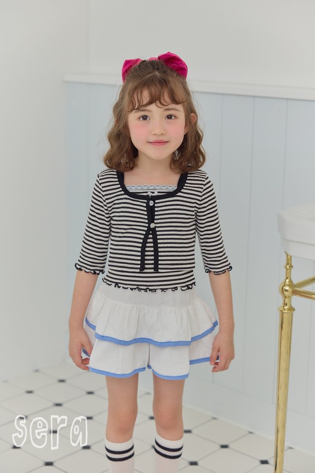 Sera - Korean Children Fashion - #prettylittlegirls - Striped Cardigan Set - 11