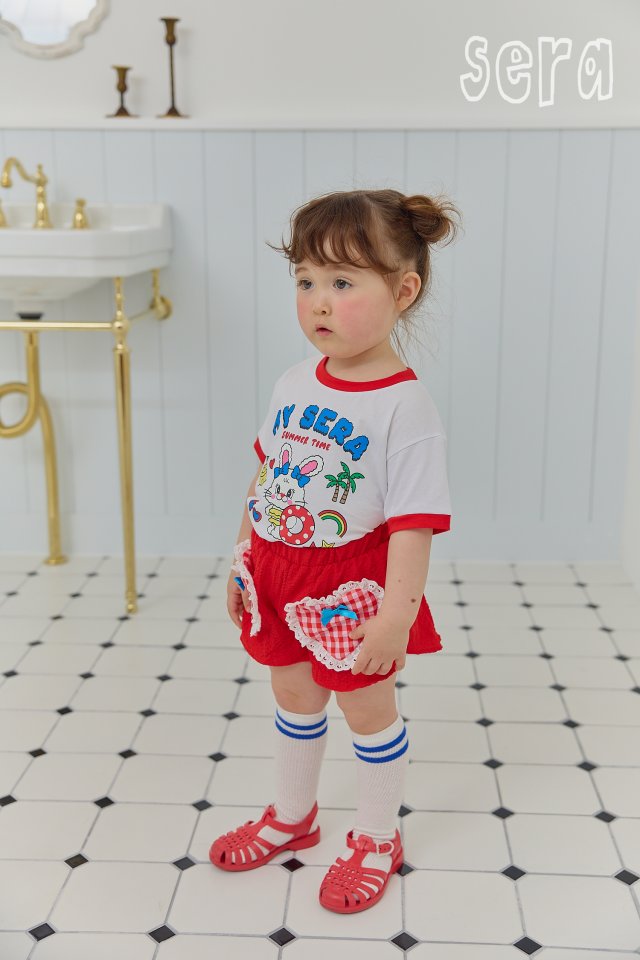 Sera - Korean Children Fashion - #toddlerclothing - Rabbit Tube Short Sleeve Tee - 4