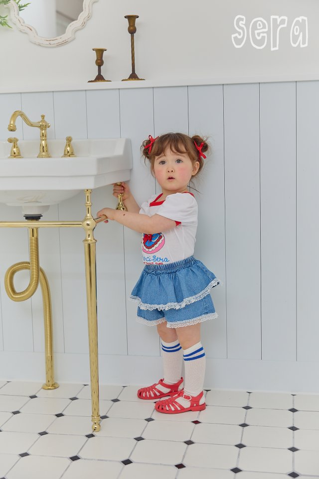 Sera - Korean Children Fashion - #todddlerfashion - Ribbon Cake Short Sleeve Tee - 12