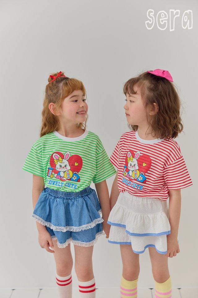 Sera - Korean Children Fashion - #todddlerfashion - Denim Lace Skirt Pants - 10