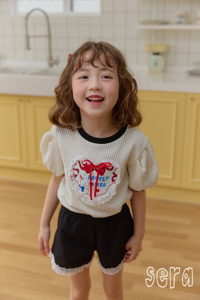 Sera - Korean Children Fashion - #todddlerfashion - Flutter Jacquard Top Bottom Set - 5