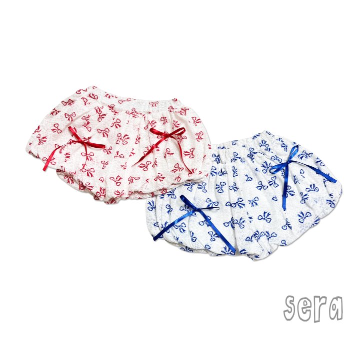 Sera - Korean Children Fashion - #todddlerfashion - Ribbon Puff Skirt Pants