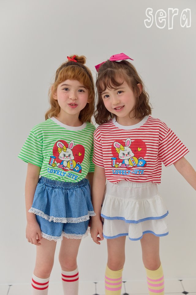 Sera - Korean Children Fashion - #toddlerclothing - Denim Lace Skirt Pants - 11
