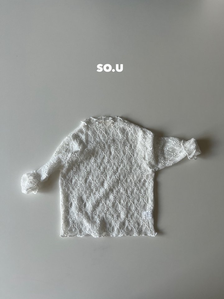So U - Korean Baby Fashion - #babyboutique - Lace Frilly Tee (Bebe) - 2