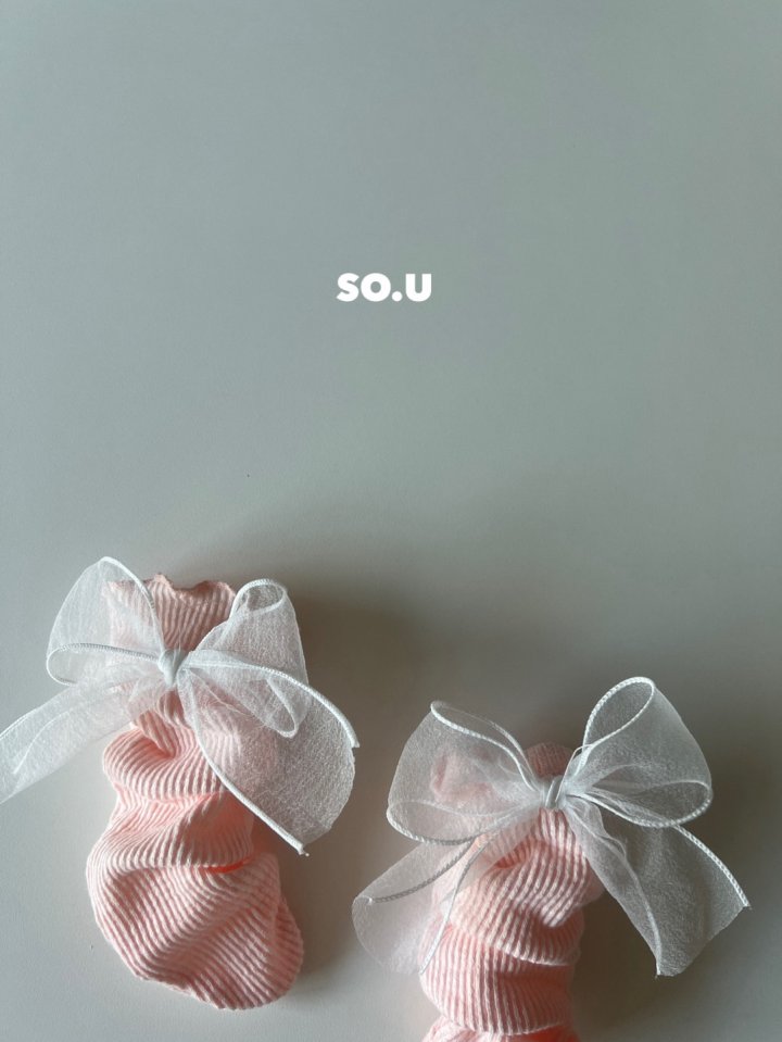 So U - Korean Baby Fashion - #babyboutique - Sha Ribbon Knee Socks - 7