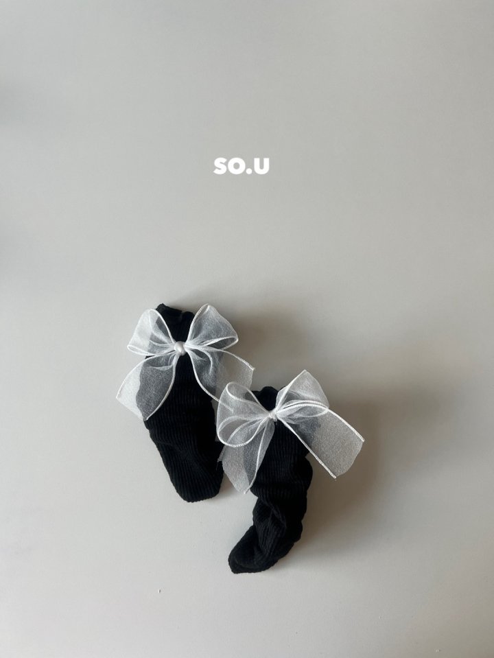 So U - Korean Baby Fashion - #babyboutique - Sha Ribbon Knee Socks - 8