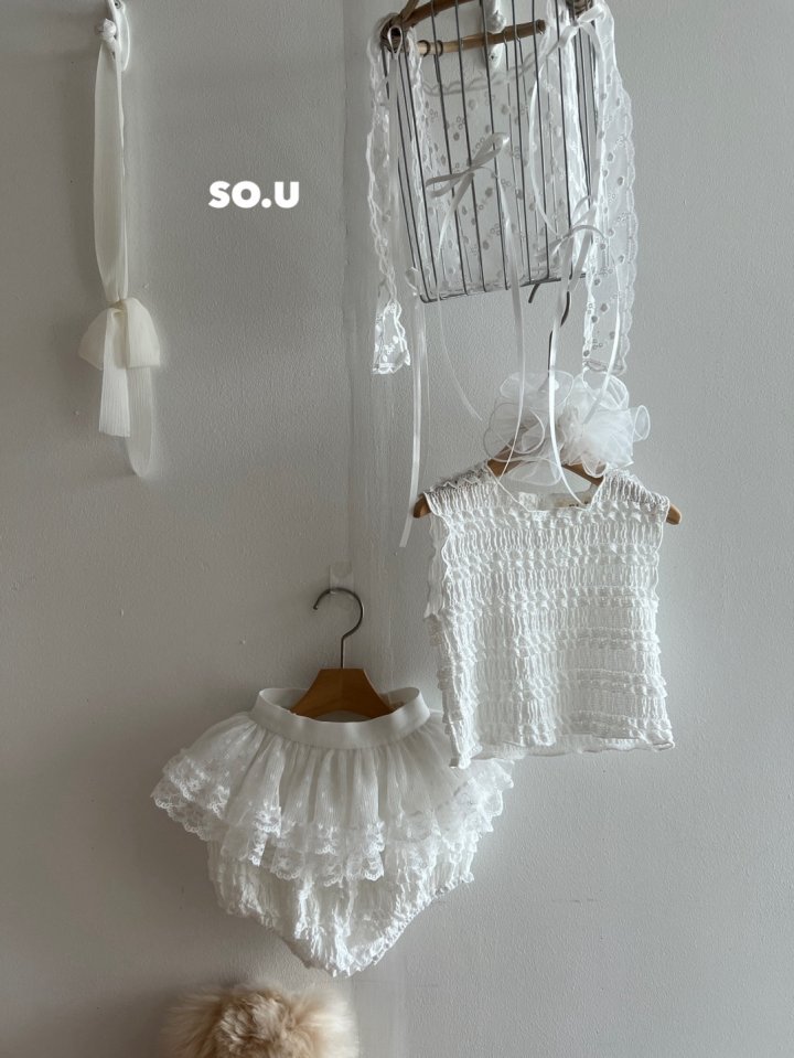 So U - Korean Baby Fashion - #babyboutiqueclothing - Lace Apron Skirt - 11