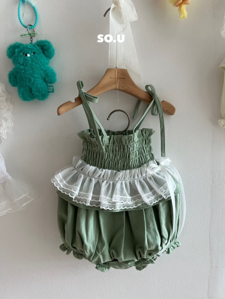 So U - Korean Baby Fashion - #babyclothing - Smocked Bloomer Set - 8