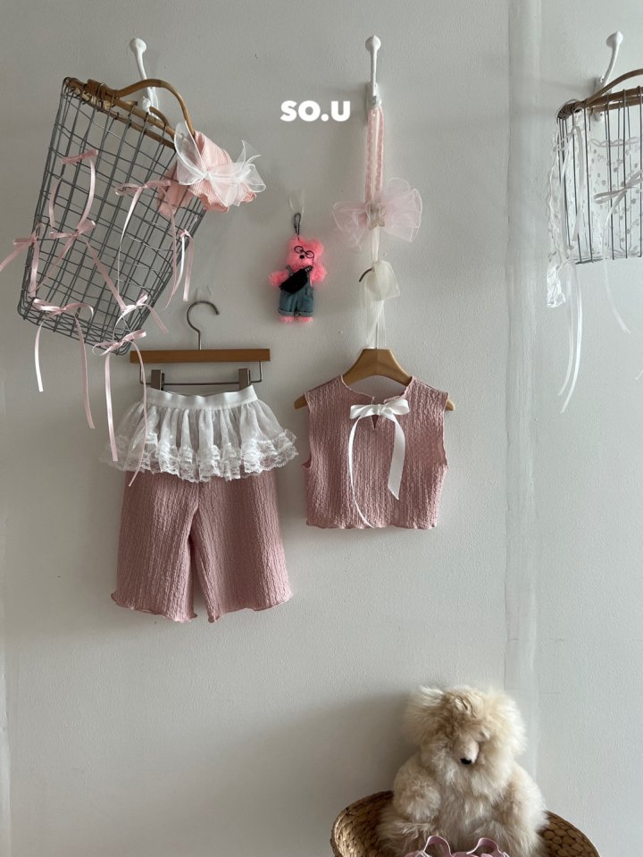So U - Korean Baby Fashion - #babyclothing - Lace Apron Skirt - 12