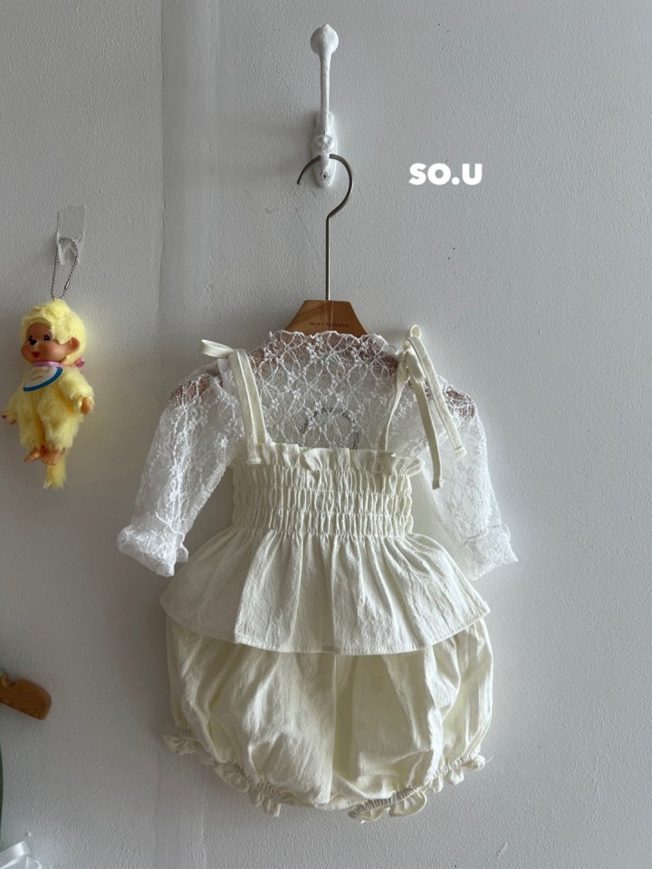 So U - Korean Baby Fashion - #babyfashion - Smocked Bloomer Set - 9