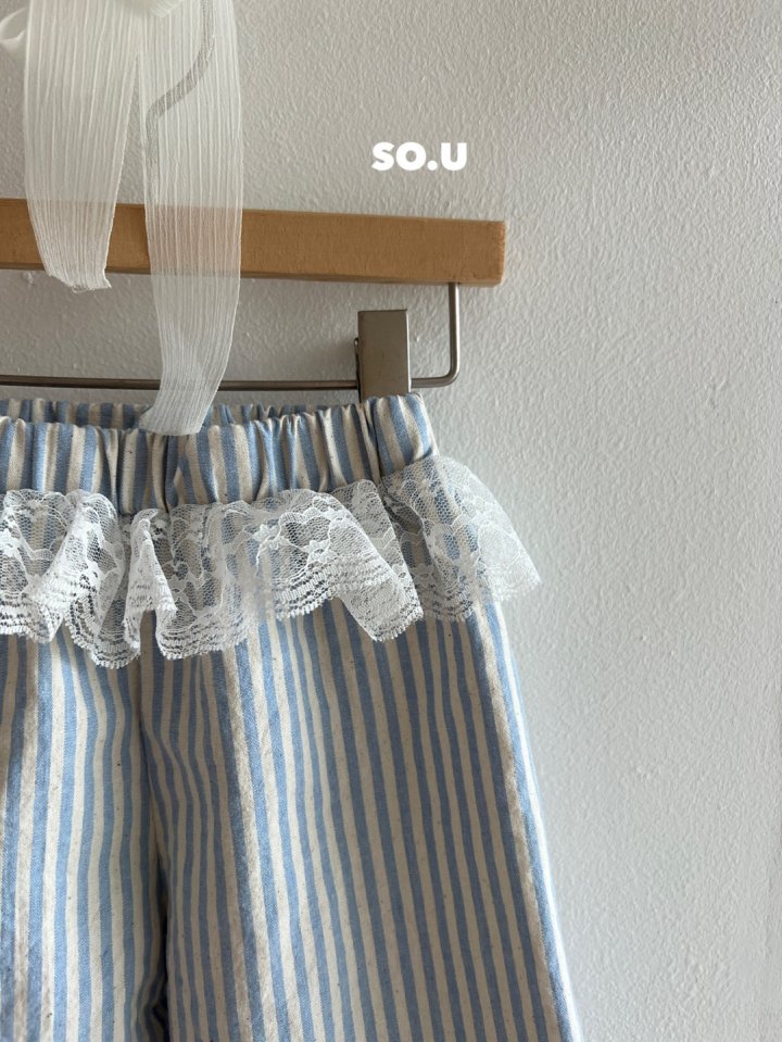So U - Korean Baby Fashion - #babyfashion - Lace Hem Balloon Pants - 7