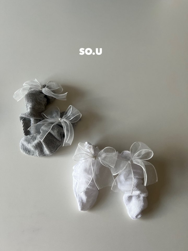 So U - Korean Baby Fashion - #babyfashion - Sha Ribbon Knee Socks - 11