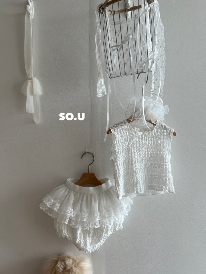 So U - Korean Baby Fashion - #babyfever - Tiered Bloomer Set - 11
