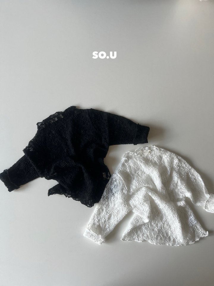 So U - Korean Baby Fashion - #babyfever - Lace Frilly Tee (Bebe) - 6