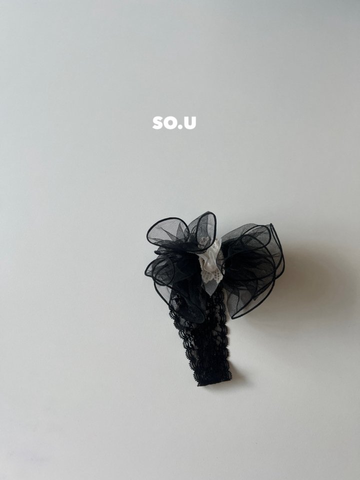 So U - Korean Baby Fashion - #babyfever - Pearl Tulle Hairband - 4