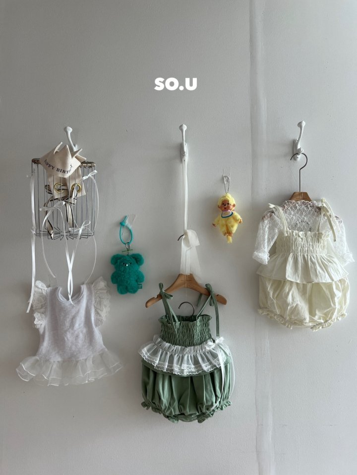 So U - Korean Baby Fashion - #babylifestyle - Smocked Bloomer Set - 12