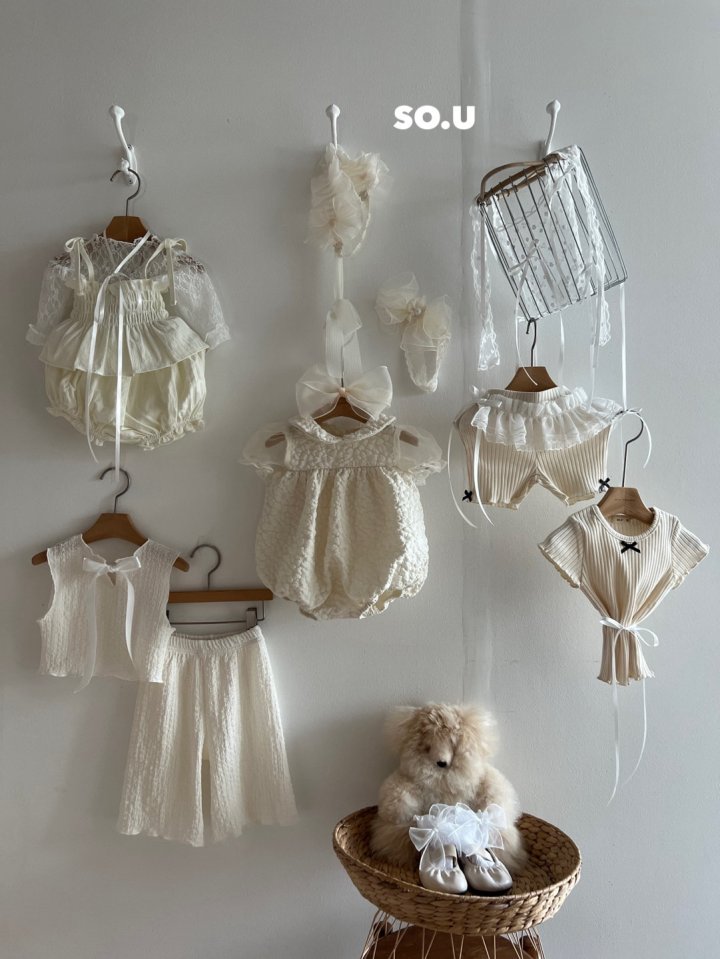 So U - Korean Baby Fashion - #babyoninstagram - Summer Ribbed Frilly Set - 10