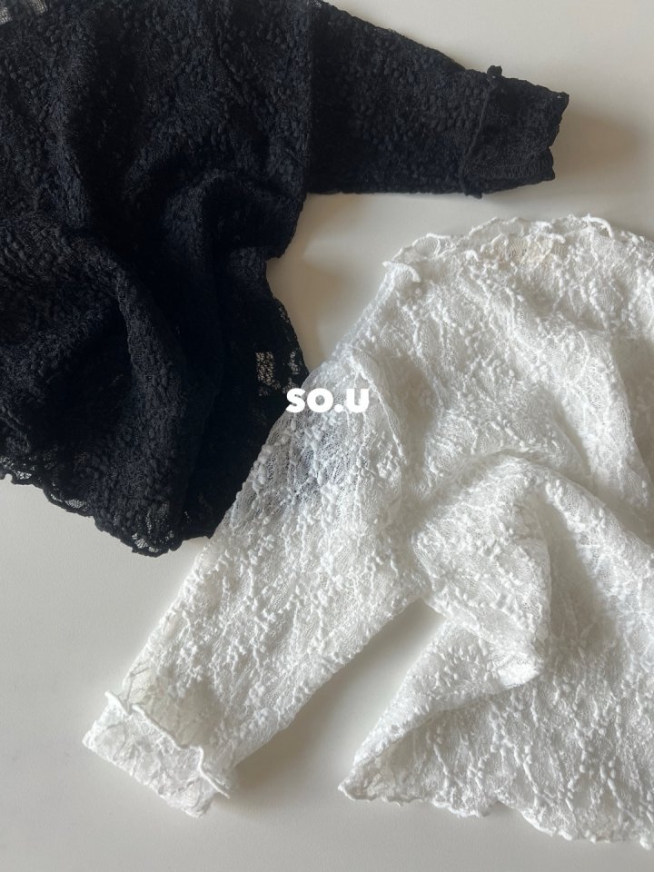 So U - Korean Baby Fashion - #babyoninstagram - Lace Frilly Tee (Bebe) - 9