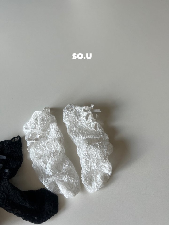 So U - Korean Baby Fashion - #babyoninstagram - Lace Ribbon Knee Socks - 4