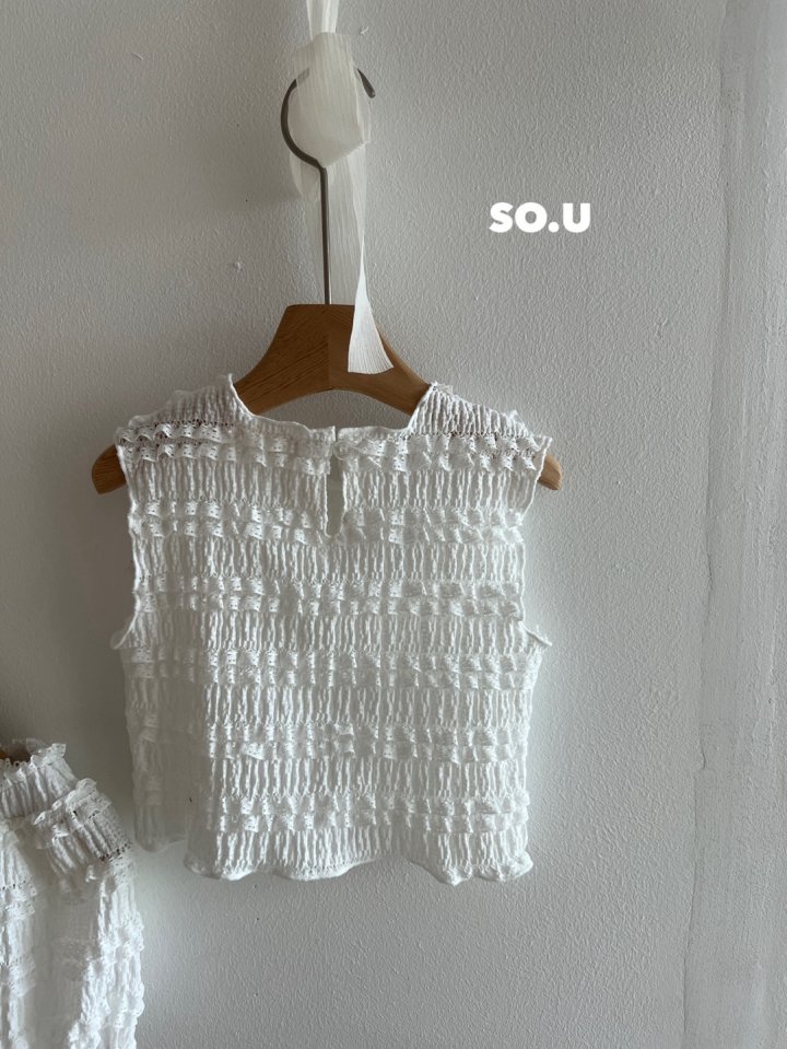 So U - Korean Baby Fashion - #babyoutfit - Tiered Bloomer Set - 2