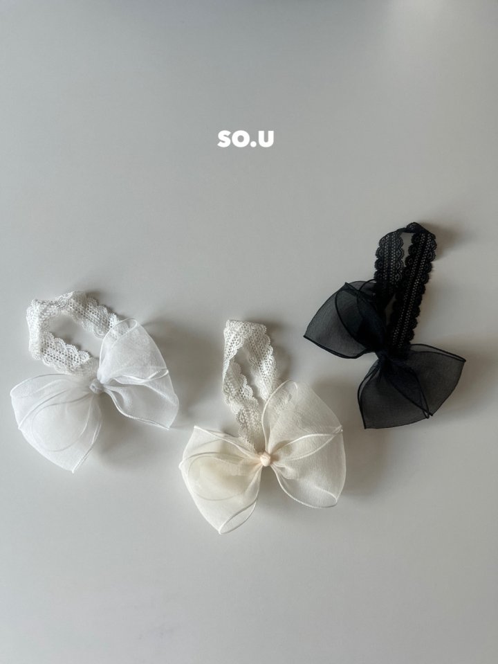 So U - Korean Baby Fashion - #babyoutfit - Sha Ribbon Band