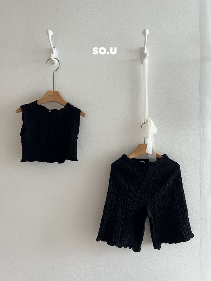 So U - Korean Baby Fashion - #babywear - Summer Back Ribbon Frilly Set - 7