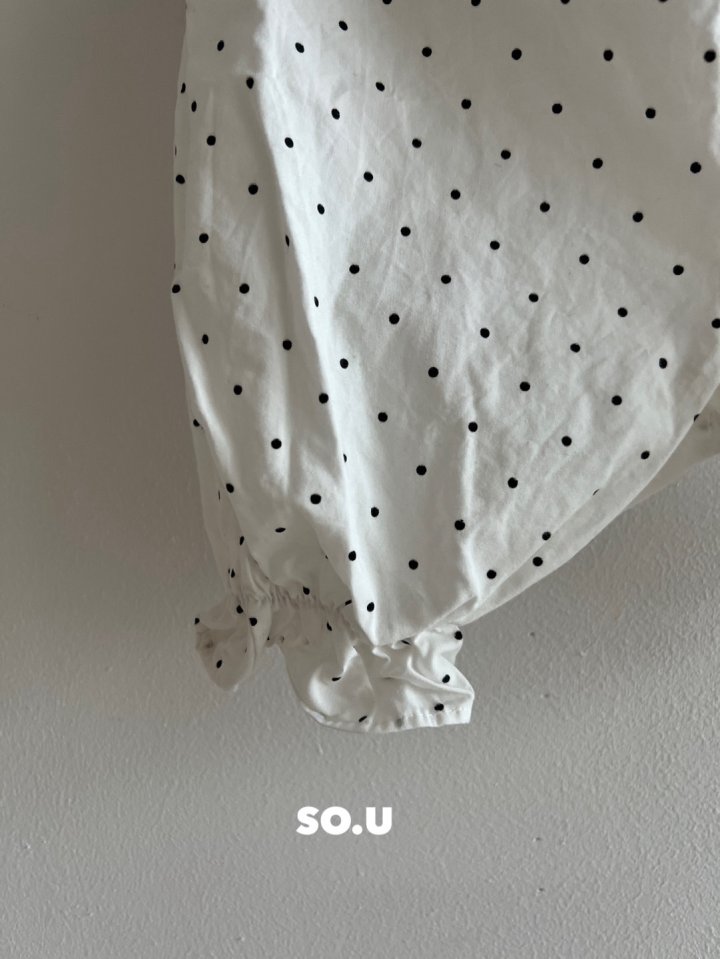 So U - Korean Baby Fashion - #babywear - Dot Smocked Jumpsuit - 6