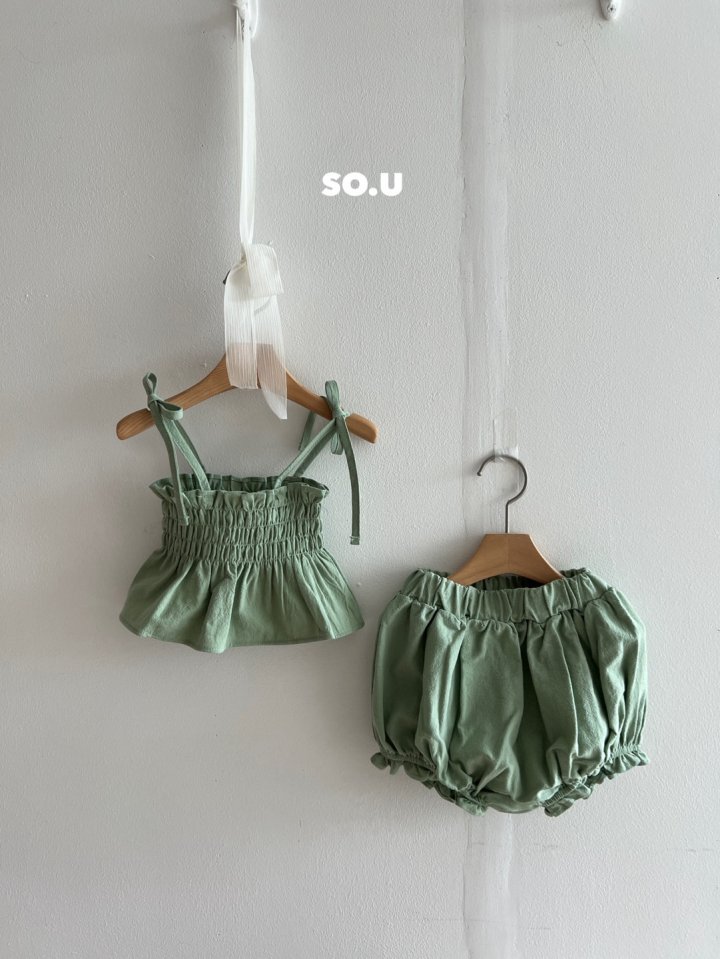So U - Korean Baby Fashion - #babywear - Smocked Bloomer Set - 2
