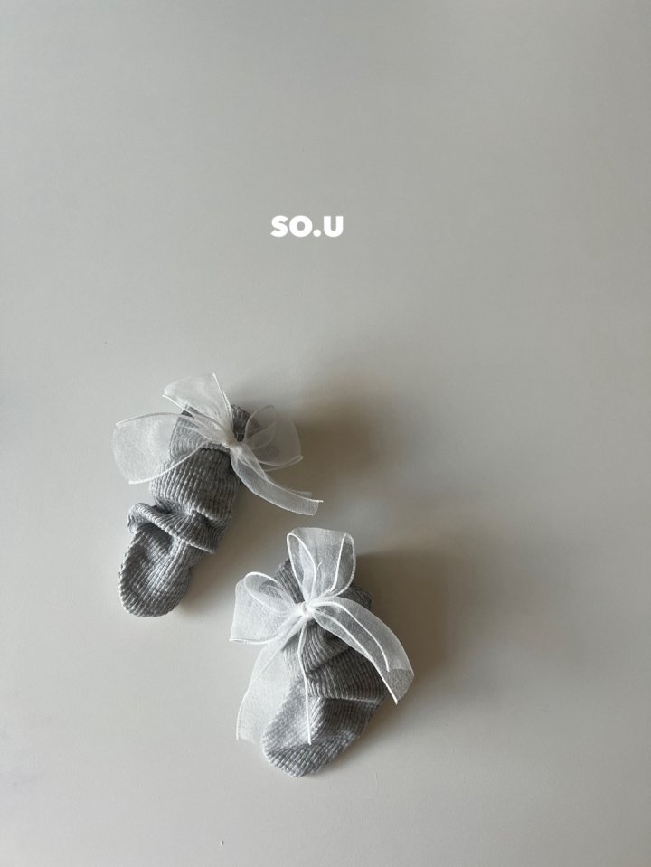 So U - Korean Baby Fashion - #babyoutfit - Sha Ribbon Knee Socks - 4