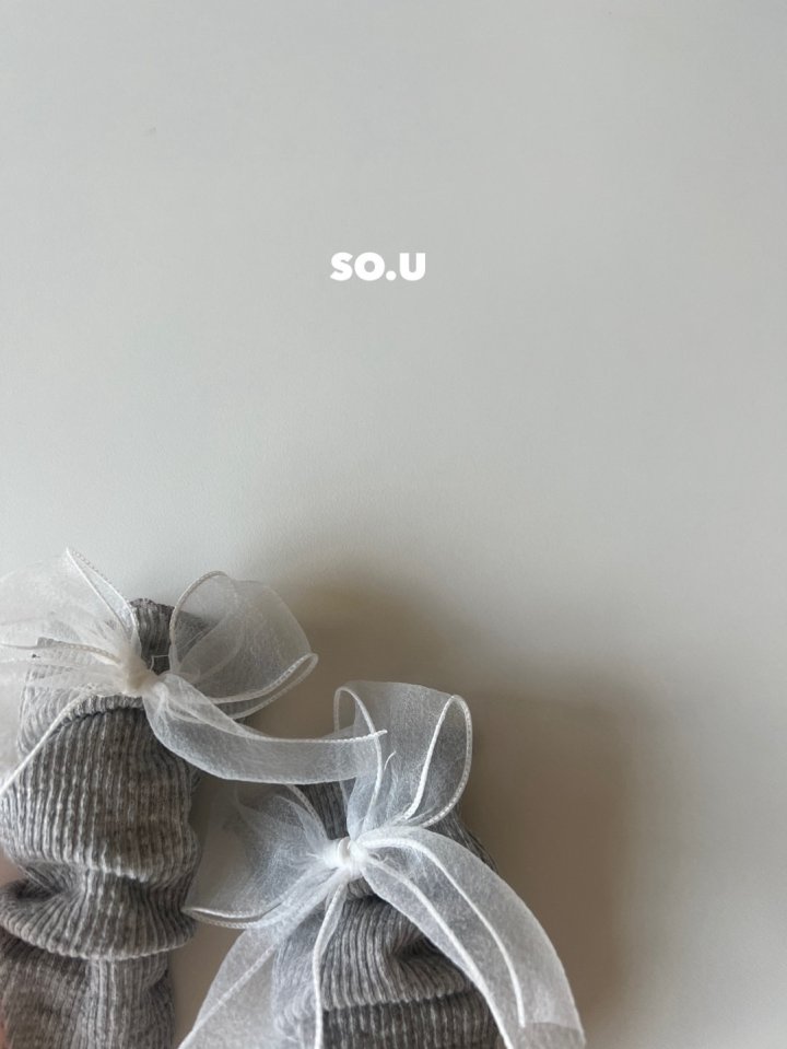 So U - Korean Baby Fashion - #onlinebabyboutique - Sha Ribbon Knee Socks - 5