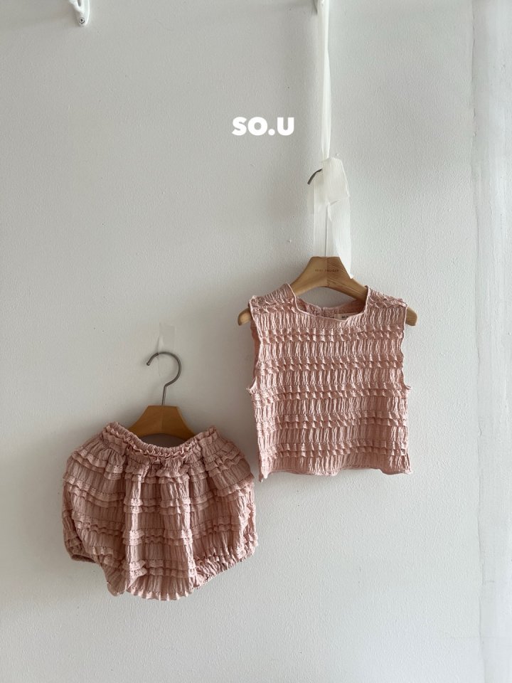 So U - Korean Baby Fashion - #onlinebabyshop - Tiered Bloomer Set - 5