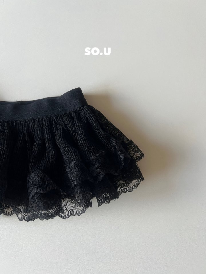 So U - Korean Baby Fashion - #onlinebabyshop - Lace Apron Skirt - 8