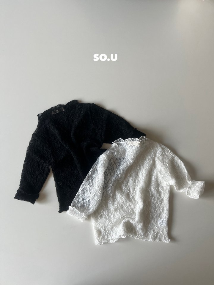 So U - Korean Children Fashion - #stylishchildhood - Lace Frilly Tee (Kids)