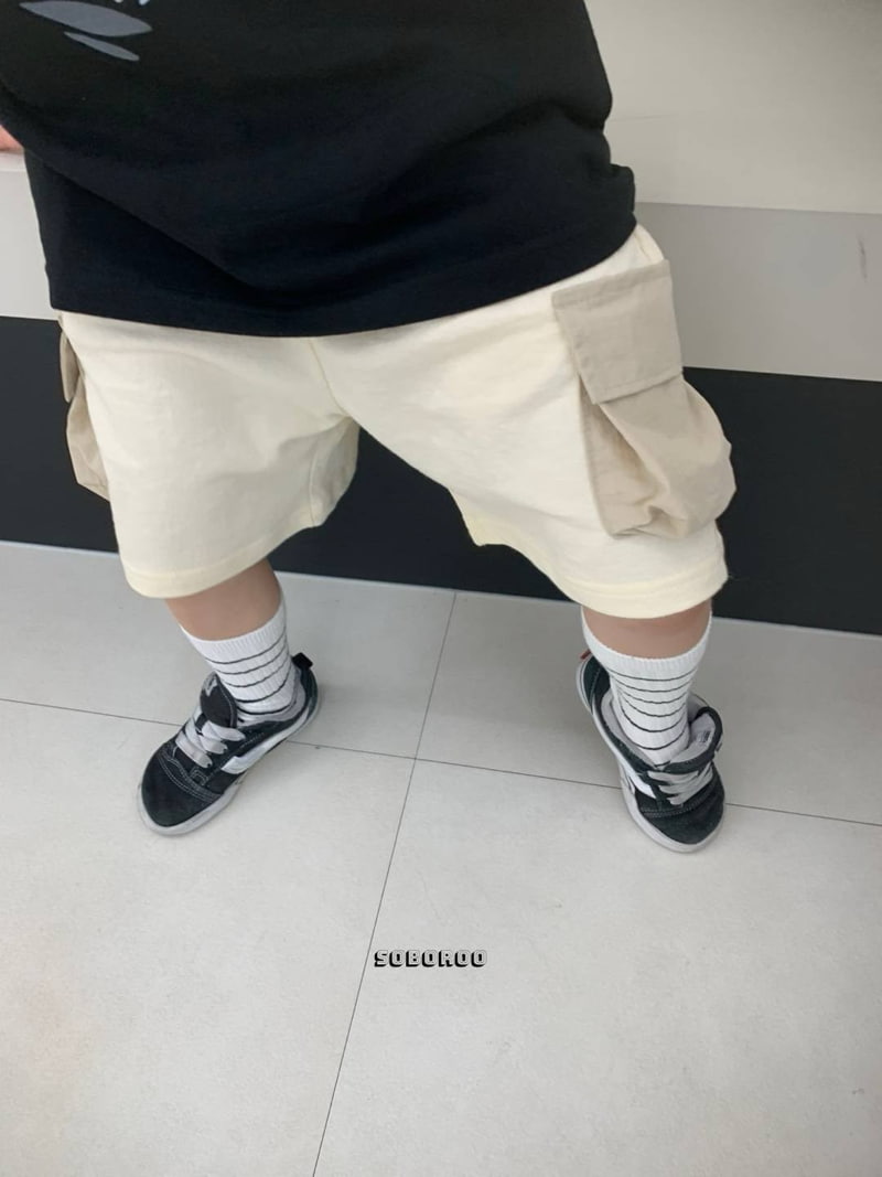 Soboroo - Korean Children Fashion - #kidzfashiontrend - Cargo Shorts - 4