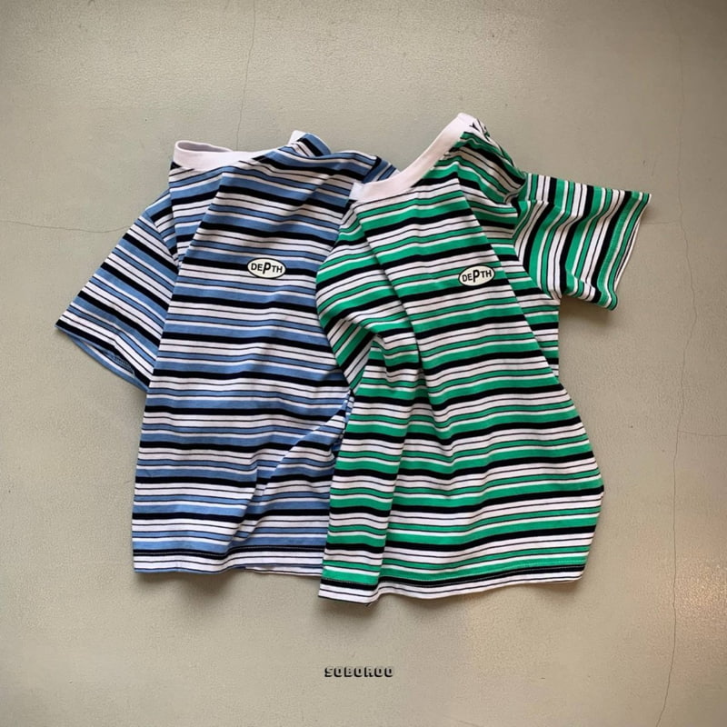 Soboroo - Korean Children Fashion - #Kfashion4kids - Summer Depth Striped Tee