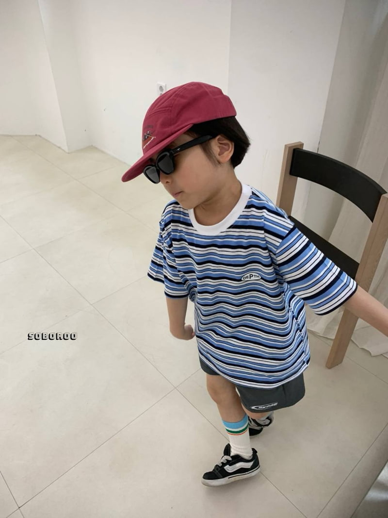 Soboroo - Korean Children Fashion - #childrensboutique - Summer Depth Striped Tee - 8