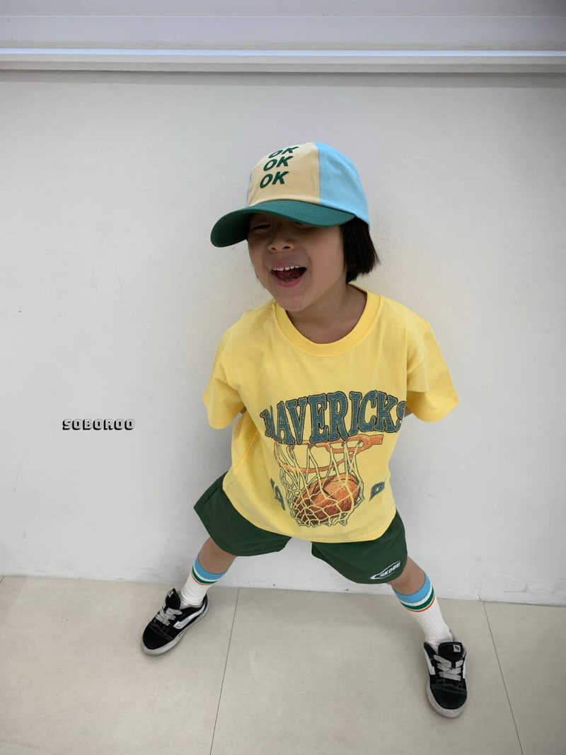 Soboroo - Korean Children Fashion - #kidsshorts - Basket Tee - 6