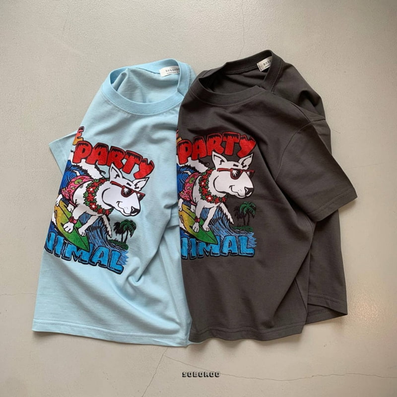 Soboroo - Korean Children Fashion - #toddlerclothing - Party Dog Tee