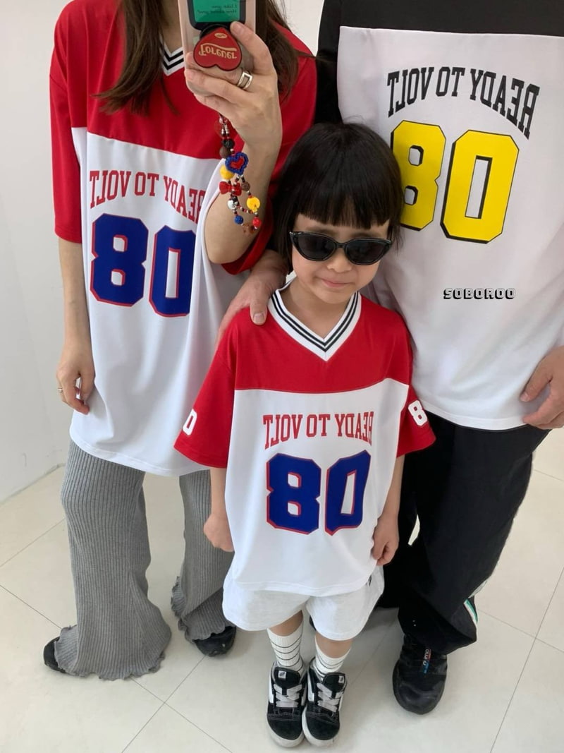 Soboroo - Korean Women Fashion - #restrostyle - 08 Soccer Jersey Tee (Adult) - 7