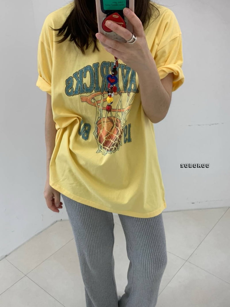 Soboroo - Korean Women Fashion - #restrostyle - Basket Tee (Adult) - 6