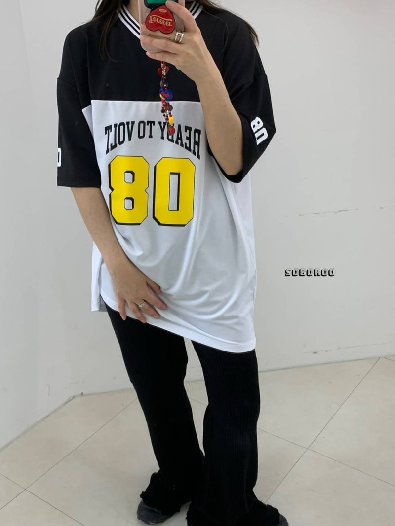 Soboroo - Korean Women Fashion - #womensfashion - 08 Soccer Jersey Tee (Adult) - 3